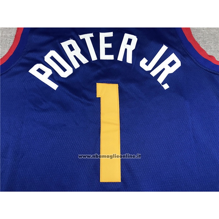 Maglia Denver Nuggets Michael Porter Jr. #1 Statement Blu